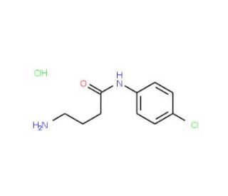 4-amino-N-(4-chlorophenyl)butanamide hydrochloride - chemical structure image