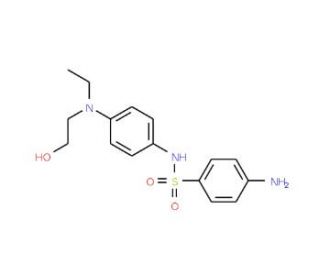 4-amino-N-{4-[ethyl(2-hydroxyethyl)amino]phenyl}benzene-1-sulfonamide - chemical structure image