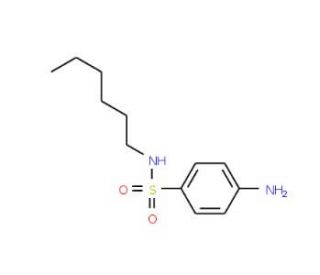 4-amino-N-hexylbenzenesulfonamide - chemical structure image