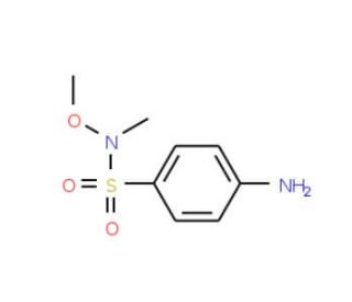 4-amino-N-methoxy-N-methylbenzenesulfonamide (CAS 33529-48-5) - chemical structure image