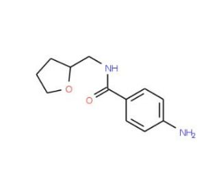 4-Amino-N-(tetrahydro-2-furanylmethyl)benzamide (CAS 361464-34-8) - chemical structure image
