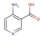 4-Amino-nicotinic acid (CAS 7418-65-7) - chemical structure image