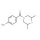 (4-Amino-phenyl)-(2,6-dimethyl-morpholin-4-yl)-methanone - chemical structure image