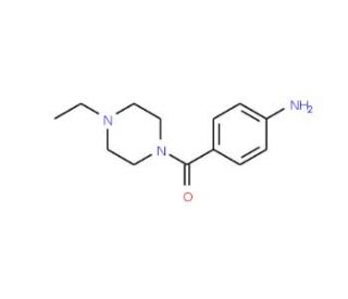 (4-Amino-phenyl)-(4-ethyl-piperazin-1-yl)-methanone (CAS 21312-41-4) - chemical structure image