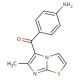 (4-Amino-phenyl)-(6-methyl-imidazo[2,1-b]thiazol-5-yl)-methanone - chemical structure image