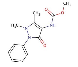 4-Aminoantipyrine N-Carbamic Acid Methyl Ester - chemical structure image