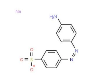 4-Aminoazobenzene-4&prime;-sulfonic acid sodium salt (CAS 2491-71-6) - chemical structure image