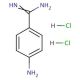 4-Aminobenzamidine dihydrochloride (CAS 2498-50-2) - chemical structure image