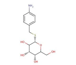4-Aminobenzyl 1-Thio-&beta;-D-galactopryranoside (CAS 35785-20-7) - chemical structure image