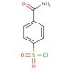 4-(aminocarbonyl)benzenesulfonyl chloride (CAS 885526-86-3) - chemical structure image