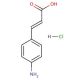 4-Aminocinnamic acid hydrochloride (CAS 54057-95-3) - chemical structure image