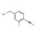 4-Aminomethyl-2-fluorobenzonitrile (CAS 368426-73-7) - chemical structure image