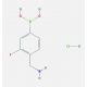 4-(Aminomethyl)-3-fluorophenylboronic acid hydrochloride (CAS 1072946-45-2) - chemical structure image