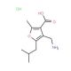 4-Aminomethyl-5-isobutyl-2-methyl-furan-3-carboxylic acid hydrochloride - chemical structure image