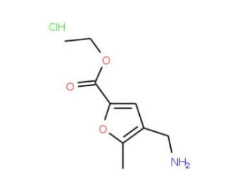 4-Aminomethyl-5-methyl-furan-2-carboxylic acid ethyl ester hydrochloride - chemical structure image