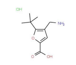 4-Aminomethyl-5-tert-butyl-furan-2-carboxylic acid hydrochloride - chemical structure image