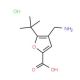 4-Aminomethyl-5-tert-butyl-furan-2-carboxylic acid hydrochloride - chemical structure image