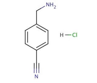 4-(Aminomethyl)benzonitrile hydrochloride (CAS 15996-76-6) - chemical structure image