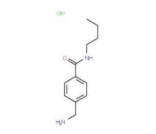 4-(aminomethyl)-N-butylbenzamide hydrochloride - chemical structure image