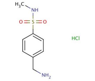 4-(aminomethyl)-N-methylbenzenesulfonamide hydrochloride - chemical structure image