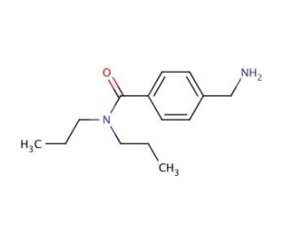 4-(aminomethyl)-N,N-dipropylbenzamide - chemical structure image