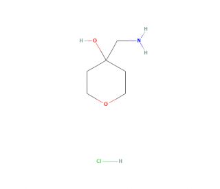 4-(Aminomethyl)tetrahydro-2H-pyran-4-ol hydrochloride (CAS 666261-01-4) - chemical structure image