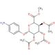 4-Aminophenyl 2,3,4-Tri-O-acetyl-β-D-glucuronide Methyl Ester (CAS 25218-22-8) - chemical structure image