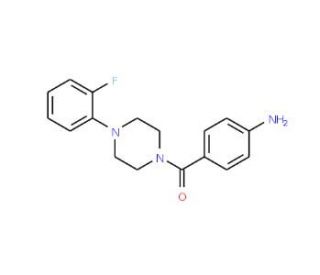 (4-Aminophenyl)[4-(2-fluorophenyl)piperazino]-methanone (CAS 885949-71-3) - chemical structure image