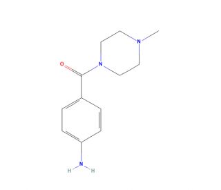 (4-Aminophenyl)(4-methylpiperazin-1-yl)methanone (CAS 55121-99-8) - chemical structure image