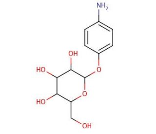 4-Aminophenyl &beta;-D-galactopyranoside (CAS 5094-33-7) - chemical structure image