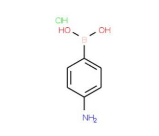 4-Aminophenylboronic acid hydrochloride (CAS 80460-73-7) - chemical structure image