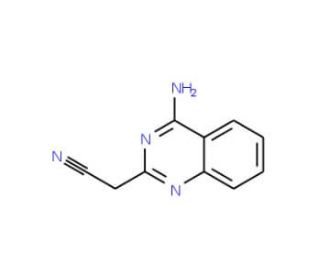 (4-aminoquinazolin-2-yl)acetonitrile - chemical structure image