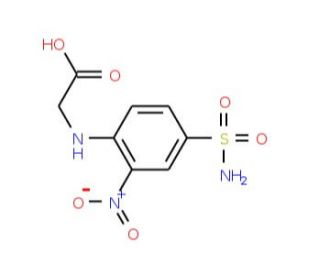 {[4-(aminosulfonyl)-2-nitrophenyl]amino}acetic acid - chemical structure image