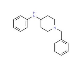 4-Anilino-1-benzylpiperidine (CAS 1155-56-2) - chemical structure image