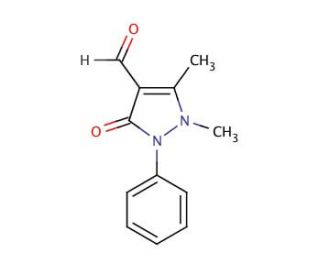 4-Antipyrinecarboxaldehyde (CAS 950-81-2) - chemical structure image