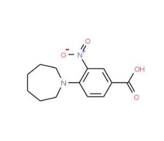 4-Azepan-1-yl-3-nitro-benzoic acid (CAS 92109-03-0) - chemical structure image