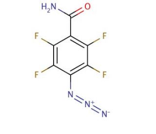4-Azido-2,3,5,6-tetrafluorobenzamide (CAS 122616-98-2) - chemical structure image