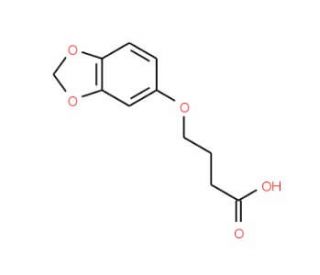 4-(Benzo[1,3]dioxol-5-yloxy)-butyric acid - chemical structure image