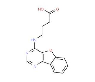 4-(Benzo[4,5]furo[3,2-d]pyrimidin-4-ylamino)-butyric acid - chemical structure image