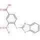 4-(Benzothiazol-2-ylsulfanyl)-3-nitro-benzoic acid - chemical structure image