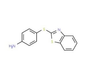 4-(Benzothiazol-2-ylsulfanyl)-phenylamine - chemical structure image