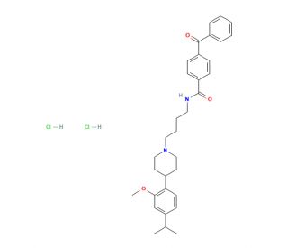 4-Benzoyl-N-(4-(4-(4-isopropyl-2-methoxyphenyl)piperidin-1-yl)butyl)benzamide Dihydrochloride (CAS 320589-96-6) - chemical st