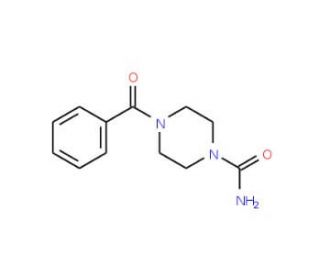 4-Benzoyl-piperazine-1-carboxylic acid amide (CAS 100138-46-3) - chemical structure image