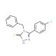 4-Benzyl-5-(4-chloro-phenyl)-4H-[1,2,4]triazole-3-thiol (CAS 23282-92-0) - chemical structure image