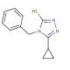 4-Benzyl-5-cyclopropyl-4H-[1,2,4]triazole-3-thiol - chemical structure image