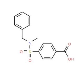4-{[benzyl(methyl)amino]sulfonyl}benzoic acid - chemical structure image