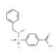 4-{[benzyl(methyl)amino]sulfonyl}benzoic acid - chemical structure image