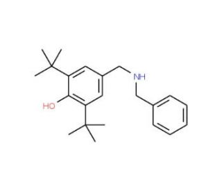 4-(Benzylamino-methyl)-2,6-di-tert-butyl-phenol (CAS 79126-41-3) - chemical structure image