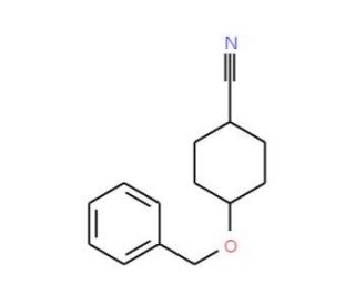 4-Benzyloxy-1-cyclohexanecarbonitrile (cis / trans mixture) (CAS 95233-32-2) - chemical structure image