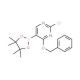 4-Benzyloxy-2-chloropyrimidine-5-boronic acid pinacol ester (CAS 1073354-22-9) - chemical structure image